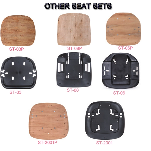 Modern Office Chair Wooden Seat Sets for Commercial Furniture Plastic Parts