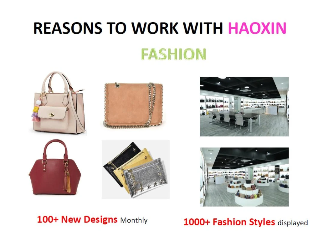 Lady Fashion Designer PU Leather Material Women Handbag Set with 3 Pieces Wholesale