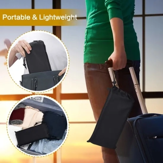 Travel Home Office Carry-on Flight Relaxing Hang Footstool Travel Accessory Portable Travel Footrest for Airplane Foot Rest Travel Plane Footrest Wyz10182